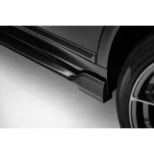Set of Prepreg Carbon Fiber Splitters Maxton Design version 1 suitable for side skirts, front, rear bumper and trunk of BMW X7 M-Pack G07 after 2022, 100% Carbon-image-6349302
