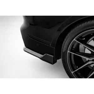 Set of Prepreg Carbon Fiber Splitters Maxton Design version 1 suitable for side skirts, front, rear bumper and trunk of BMW X7 M-Pack G07 after 2022, 100% Carbon-image-6349307