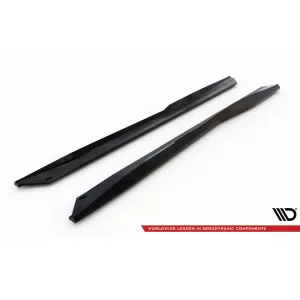 Maxton Design version 1 spoiler set suitable for side skirts, front, rear bumper and trunk of Chevrolet Camaro SS 2018-2023, Gloss Black-image-6349315