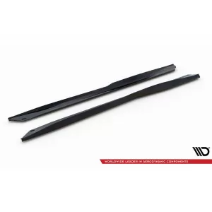 Maxton Design version 1 spoiler set suitable for side skirts, front, rear bumper and trunk of Chevrolet Camaro SS 2018-2023, Gloss Black-image-6349316