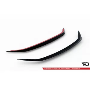 Maxton Design version 1 spoiler set suitable for side skirts, front, rear bumper and trunk of Chevrolet Camaro SS 2018-2023, Gloss Black-image-6349319