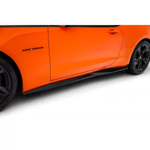 Maxton Design version 1 spoiler set suitable for side skirts, front, rear bumper and trunk of Chevrolet Camaro SS 2018-2023, Gloss Black-image-6349325