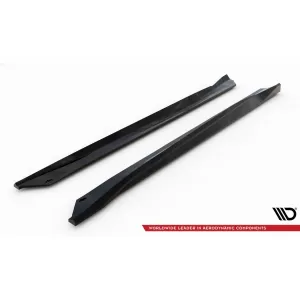 Maxton Design version 2 spoiler set suitable for side skirts, front, rear bumper and trunk of Chevrolet Camaro SS 2018-2023, Gloss Black-image-6349336