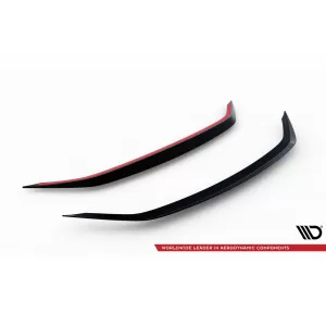 Maxton Design version 2 spoiler set suitable for side skirts, front, rear bumper and trunk of Chevrolet Camaro SS 2018-2023, Gloss Black-image-6349341