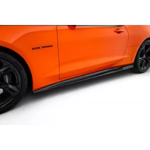 Maxton Design version 2 spoiler set suitable for side skirts, front, rear bumper and trunk of Chevrolet Camaro SS 2018-2023, Gloss Black-image-6349346