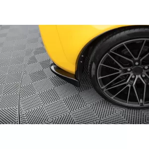 Maxton Design spoiler set suitable for side skirts, front and rear bumper of Chevrolet Corvette C6 2004-2013, Gloss Black-image-6349370
