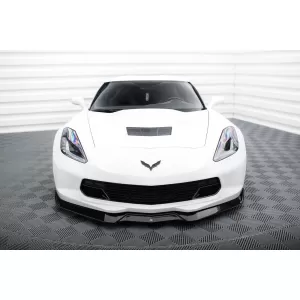 Maxton Design spoiler set suitable for side skirts, front, rear bumper and trunk of Chevrolet Corvette Stingray C7 2013-2019, Gloss Black-image-6349375