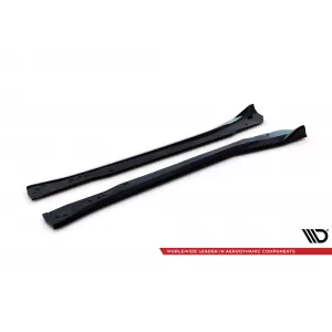 Maxton Design spoiler set suitable for side skirts, front and rear bumper of Chevrolet Corvette Z06 C7 2013-2019, Gloss Black-image-6349391