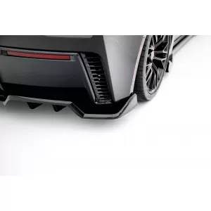 Maxton Design spoiler set suitable for side skirts, front and rear bumper of Chevrolet Corvette Z06 C7 2013-2019, Gloss Black-image-6349403
