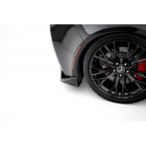 Maxton Design spoiler set suitable for side skirts, front and rear bumper of Chevrolet Corvette Z06 C7 2013-2019, Gloss Black-image-6349404