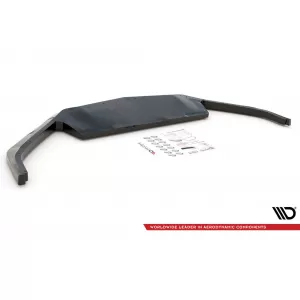 Maxton Design spoiler set suitable for side skirts, front and rear bumper of Chevrolet Corvette C8 after 2020, Gloss Black-image-6349407