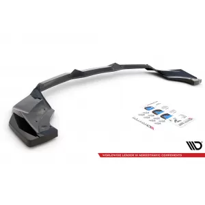 Maxton Design spoiler set suitable for side skirts, front and rear bumper of Chevrolet Corvette C8 after 2020, Gloss Black-image-6349411