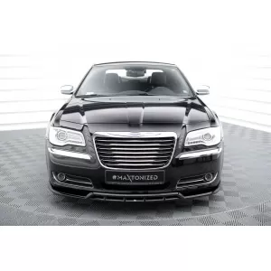 Maxton Design spoiler set suitable for side skirts, front, rear bumper and trunk of Chrysler 300 2011-2014, Gloss Black-image-6349425