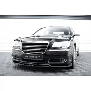 Maxton Design spoiler set suitable for side skirts, front, rear bumper and trunk of Chrysler 300 2011-2014, Gloss Black-image-6349426