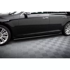 Maxton Design spoiler set suitable for side skirts, front, rear bumper and trunk of Chrysler 300 2011-2014, Gloss Black-image-6349430
