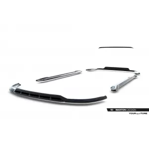 Maxton Design spoiler set suitable for side skirts, front, rear bumper and trunk of Chrysler Pacifica 2016-2020, Gloss Black-image-6349441