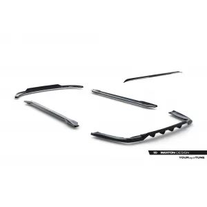 Maxton Design spoiler set suitable for side skirts, front, rear bumper and trunk of Chrysler Pacifica 2016-2020, Gloss Black-image-6349442