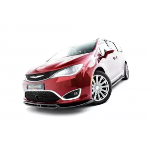 Maxton Design spoiler set suitable for side skirts, front, rear bumper and trunk of Chrysler Pacifica 2016-2020, Gloss Black-image-6349444