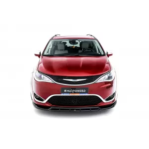 Maxton Design spoiler set suitable for side skirts, front, rear bumper and trunk of Chrysler Pacifica 2016-2020, Gloss Black-image-6349445
