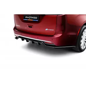 Maxton Design spoiler set suitable for side skirts, front, rear bumper and trunk of Chrysler Pacifica 2016-2020, Gloss Black-image-6349453