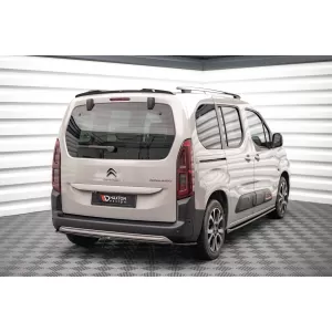 Maxton Design spoiler set suitable for side skirts, front, rear bumper and trunk of Citroen Berlingo 2018-2023, Gloss Black-image-6349472