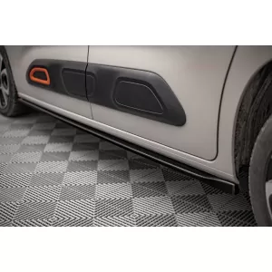Maxton Design spoiler set suitable for side skirts, front, rear bumper and trunk of Citroen Berlingo 2018-2023, Gloss Black-image-6349474