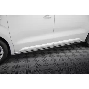Maxton Design spoiler set suitable for side skirts, front, rear bumper and roof of Citroen Jumpy L3 after 2016, Gloss Black-image-6349495