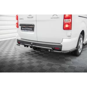 Maxton Design spoiler set suitable for side skirts, front, rear bumper and roof of Citroen Jumpy L3 after 2016, Gloss Black-image-6349498