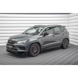 Maxton Design spoiler set suitable for side skirts, front, rear bumper and trunk of Cupra Ateca 2018-2021, Gloss Black-image-6349541