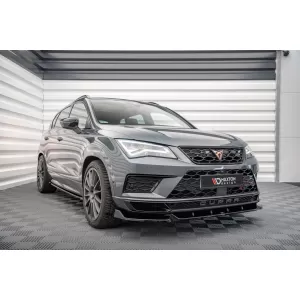 Maxton Design spoiler set suitable for side skirts, front, rear bumper and trunk of Cupra Ateca 2018-2021, Gloss Black-image-6349542