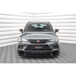 Maxton Design spoiler set suitable for side skirts, front, rear bumper and trunk of Cupra Ateca 2018-2021, Gloss Black-image-6349543