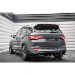 Maxton Design spoiler set suitable for side skirts, front, rear bumper and trunk of Cupra Ateca 2018-2021, Gloss Black-image-6349545