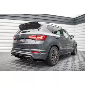 Maxton Design spoiler set suitable for side skirts, front, rear bumper and trunk of Cupra Ateca 2018-2021, Gloss Black-image-6349546
