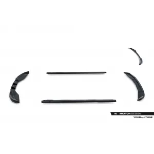 Maxton Design spoiler set suitable for side skirts, front, rear bumper and trunk of Cupra Born after 2021, Gloss Black-image-6349567