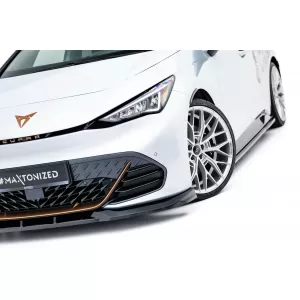 Maxton Design spoiler set suitable for side skirts, front, rear bumper and trunk of Cupra Born after 2021, Gloss Black-image-6349579