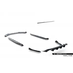 Maxton Design version 1 spoiler set suitable for side skirts, front, rear bumper and trunk of Cupra Leon ST after 2024, Gloss Black-image-6349654