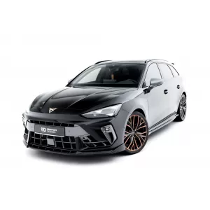 Maxton Design version 1 spoiler set suitable for side skirts, front, rear bumper and trunk of Cupra Leon ST after 2024, Gloss Black-image-6349655