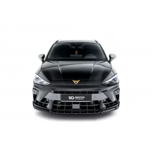 Maxton Design version 1 spoiler set suitable for side skirts, front, rear bumper and trunk of Cupra Leon ST after 2024, Gloss Black-image-6349658