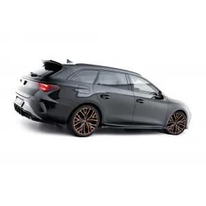 Maxton Design version 1 spoiler set suitable for side skirts, front, rear bumper and trunk of Cupra Leon ST after 2024, Gloss Black-image-6349661