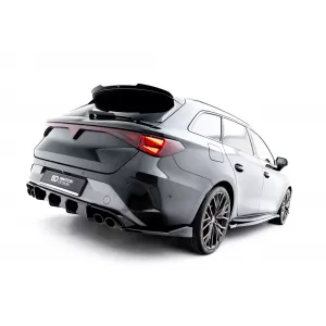 Maxton Design version 1 spoiler set suitable for side skirts, front, rear bumper and trunk of Cupra Leon ST after 2024, Gloss Black-image-6349666