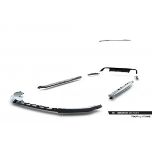 Maxton Design version 2 spoiler set suitable for side skirts, front, rear bumper and trunk of Cupra Leon ST after 2024, Gloss Black-image-6349680