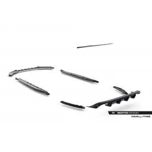 Maxton Design version 2 spoiler set suitable for side skirts, front, rear bumper and trunk of Cupra Leon ST after 2024, Gloss Black-image-6349681