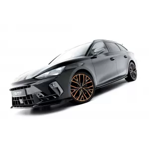 Maxton Design version 2 spoiler set suitable for side skirts, front, rear bumper and trunk of Cupra Leon ST after 2024, Gloss Black-image-6349684