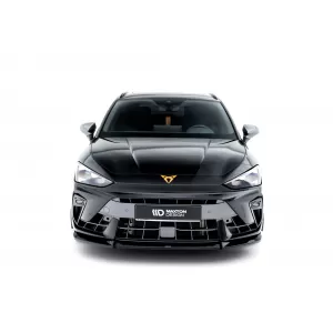 Maxton Design version 2 spoiler set suitable for side skirts, front, rear bumper and trunk of Cupra Leon ST after 2024, Gloss Black-image-6349686