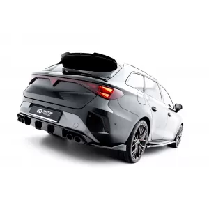 Maxton Design version 2 spoiler set suitable for side skirts, front, rear bumper and trunk of Cupra Leon ST after 2024, Gloss Black-image-6349687
