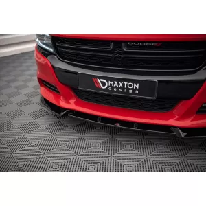 Maxton Design Spoiler-Set geeignet für Seitenschweller, Frontstoßstange, Heckstoßstange und Kofferraum des Dodge Charger RT 2014-2023, Gloss Black-image-6349831