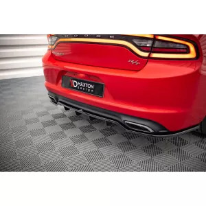 Maxton Design Spoiler-Set geeignet für Seitenschweller, Frontstoßstange, Heckstoßstange und Kofferraum des Dodge Charger RT 2014-2023, Gloss Black-image-6349832