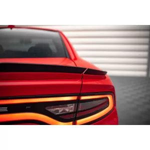 Maxton Design Spoiler-Set geeignet für Seitenschweller, Frontstoßstange, Heckstoßstange und Kofferraum des Dodge Charger RT 2014-2023, Gloss Black-image-6349840