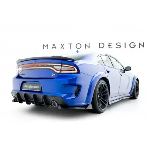 Maxton Design Spoilerset geeignet für Seitenschweller, Front- und Heckstoßstange des Dodge Charger RT Scat Pack Widebody 2019-2023, Hochglanzschwarz-image-6349854