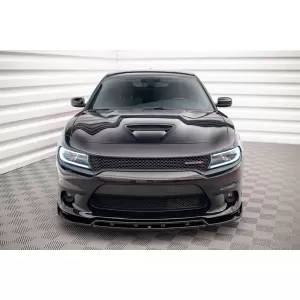 Maxton Design Spoilerset geeignet für Seitenschweller, Front-, Heckstoßstange und Kofferraum des Dodge Charger SRT 2014-2023, Glänzend Schwarz-image-6349869